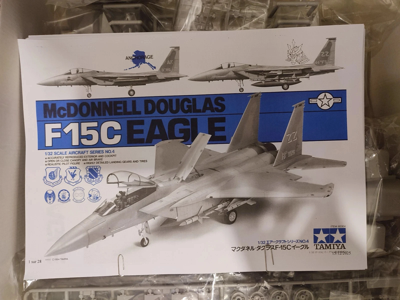 Maquette Tamiya McDonnell Douglas F-15C Eagle | No. 60304 | 1:32 – photo 14